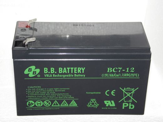 B.B. Battery BС 7-12